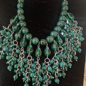 Elegant Green Beaded Necklace